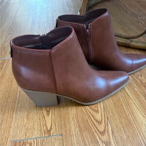 JustFab Chestnut Ankle Booties